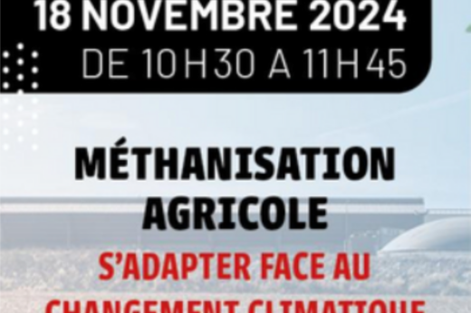 vignette - Le webinaire « Méthanisation agricole : s’adapter au changement climatique » 